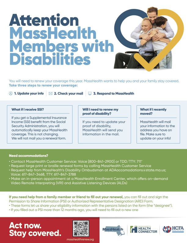 MassHealth Renewal Information HMEA's Autism Resource Central